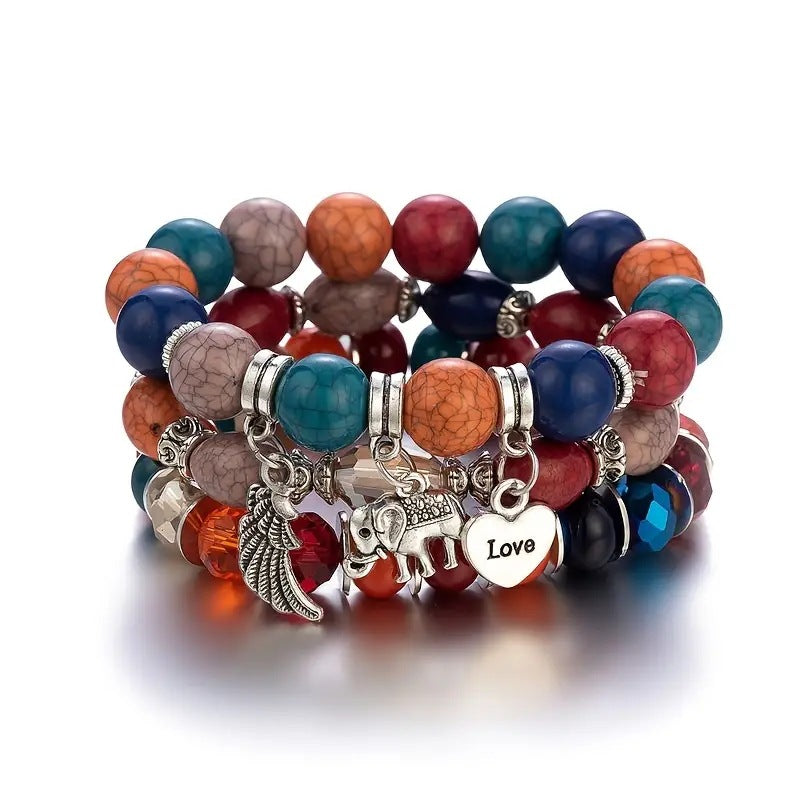 Square resin bracelet – mineral inspiration & assertive style