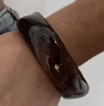 Square resin bracelet – mineral inspiration & assertive style