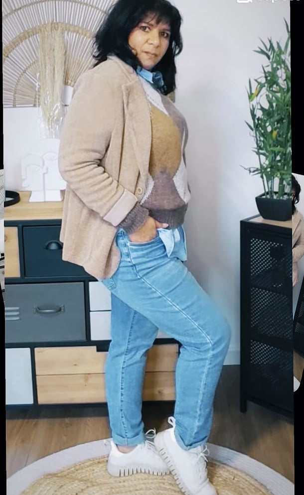 “Claire” look · price of the complete look, including scarf shown as an example (optional accessories)