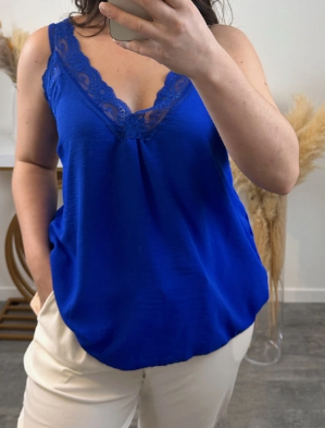 "Evidence" top - soft lace & natural femininity - with lace straps