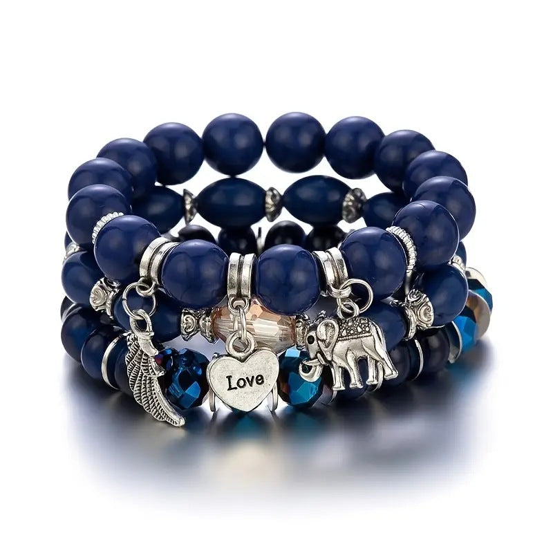 Square resin bracelet – mineral inspiration & assertive style