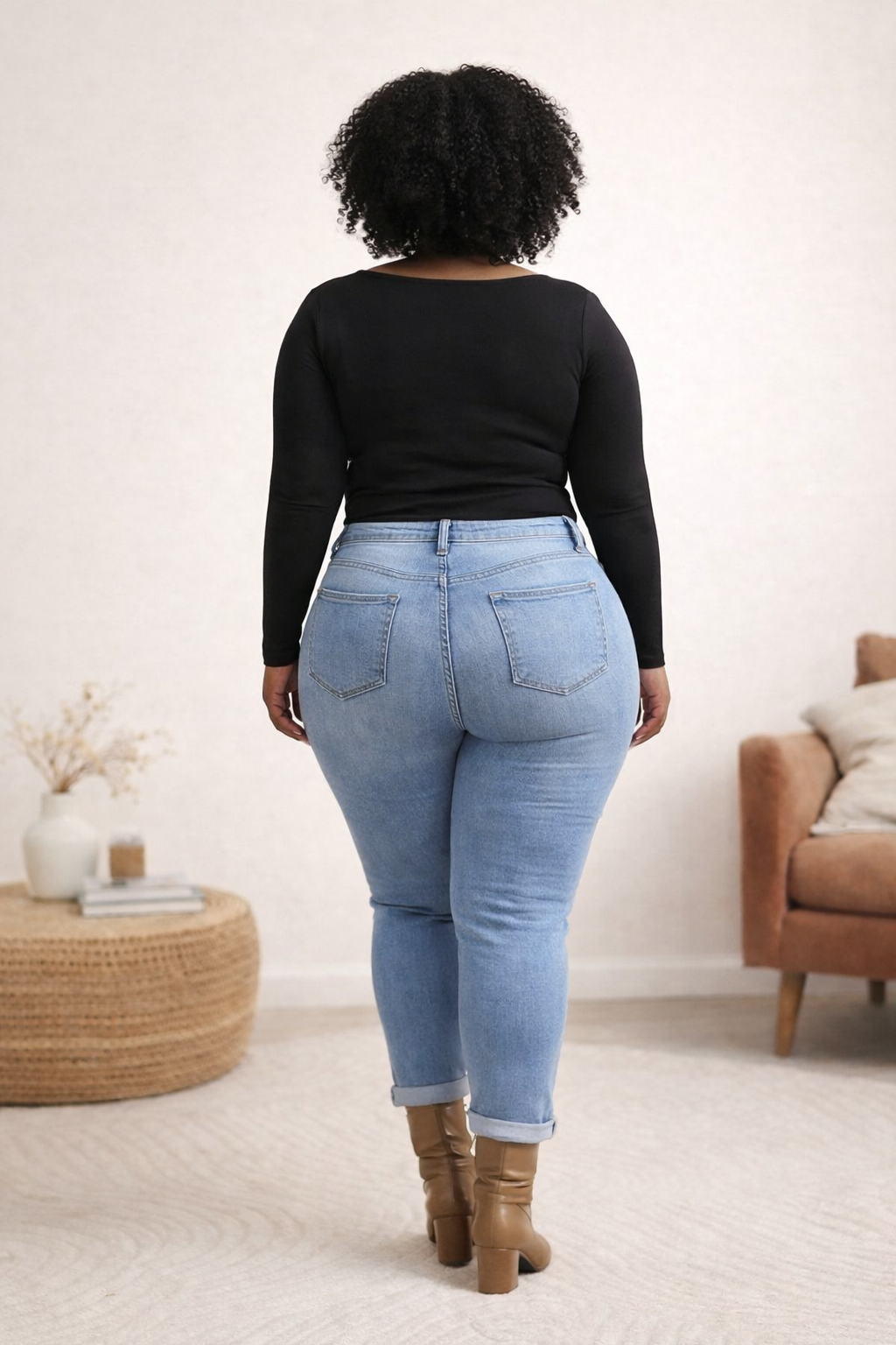 Stretch blue jeans – comfort & support