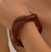 Square resin bracelet – mineral inspiration & assertive style