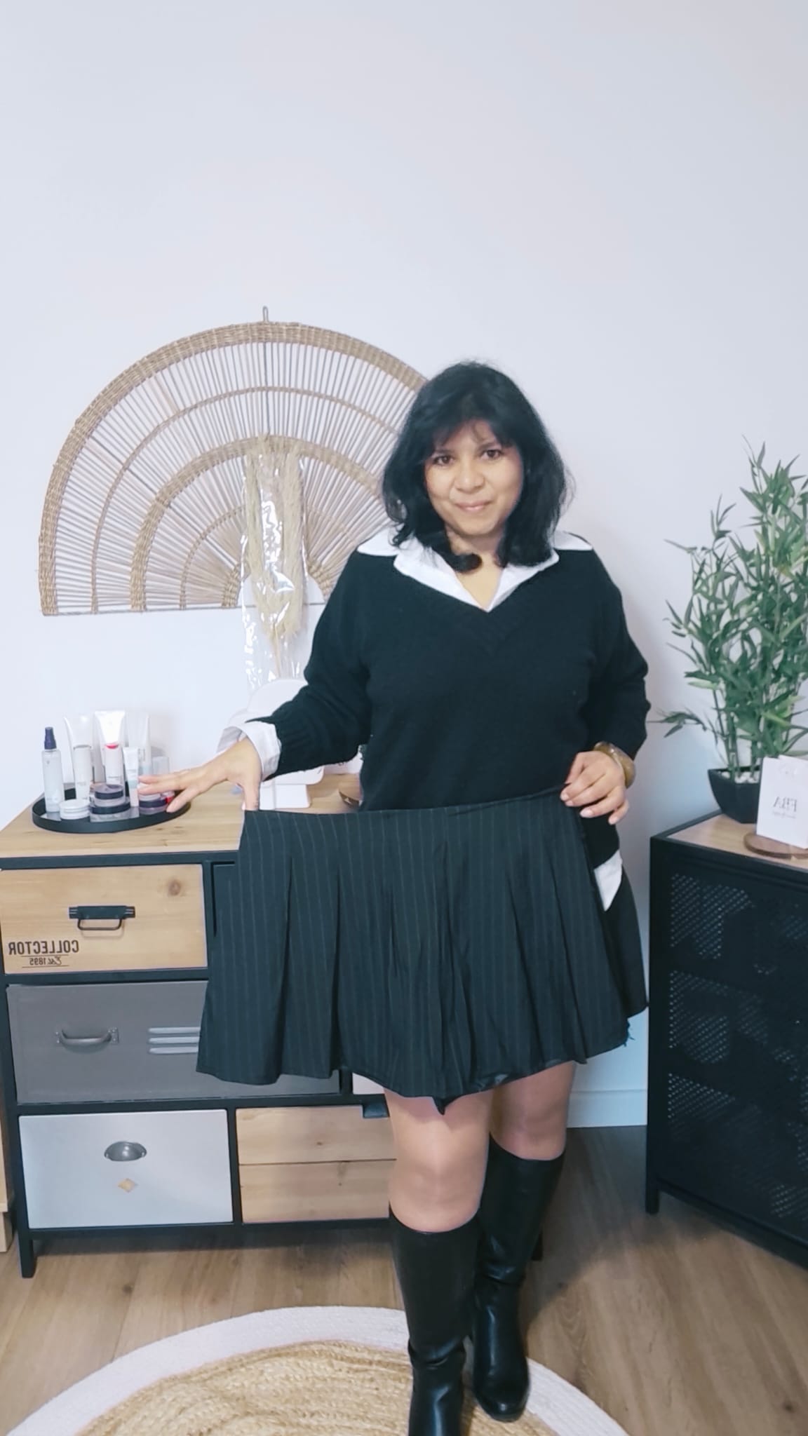 Flowing pleated skirt – free-spirited and comfortable in motion