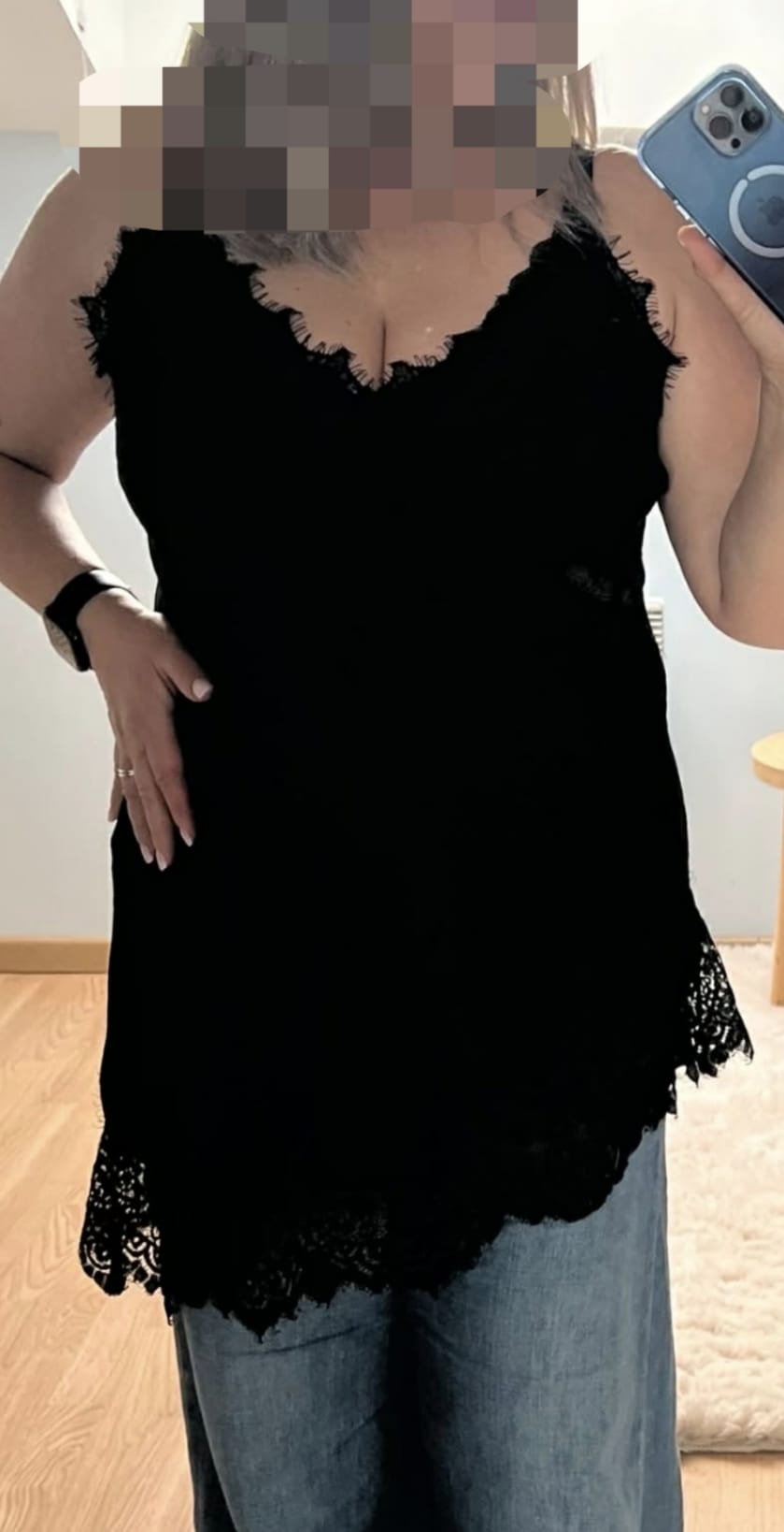 "Evidence" top - soft lace & natural femininity - with lace straps