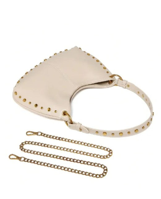 Pebble bag in faux leather – iconic shape & assertive style
