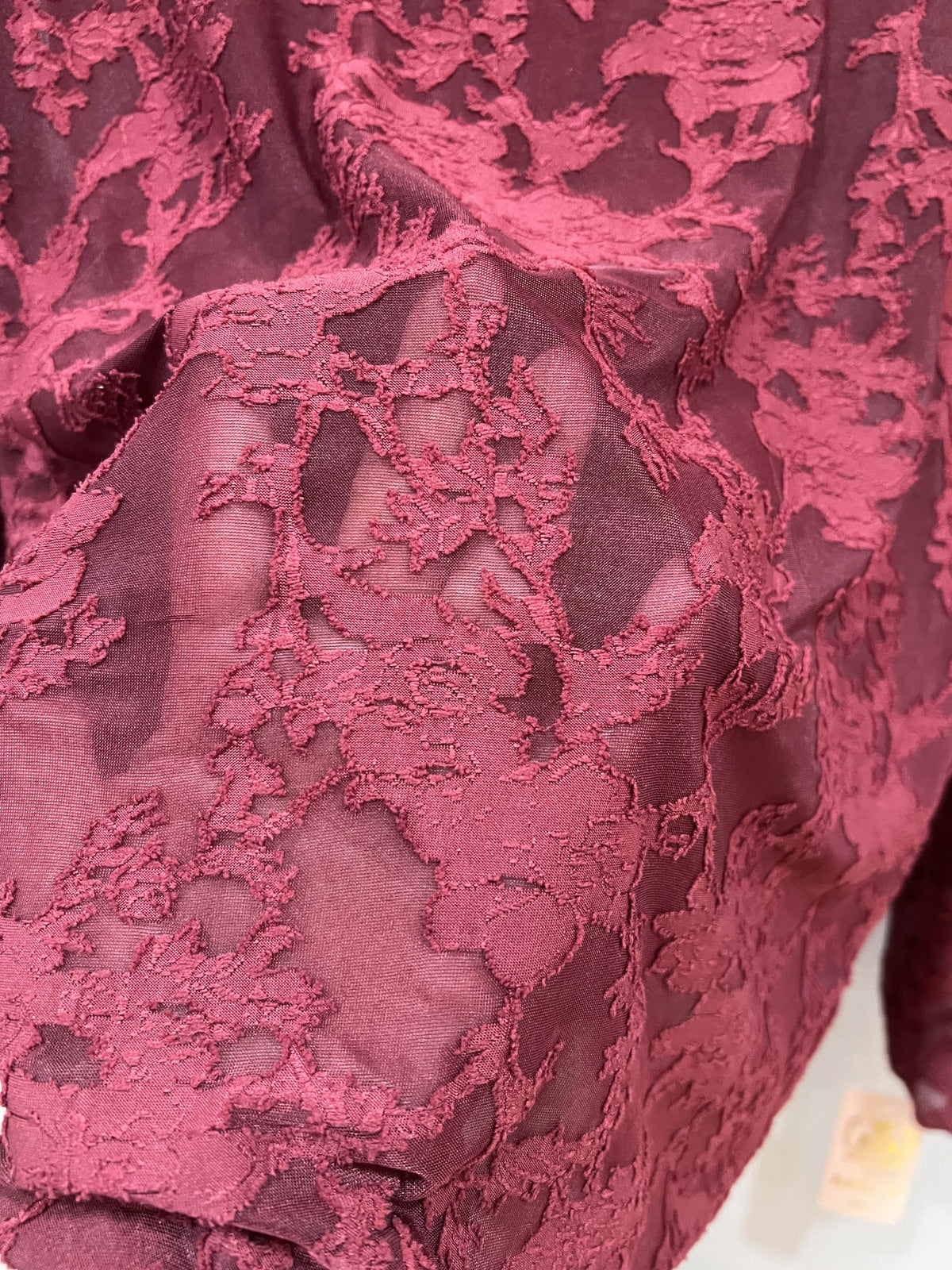 Textured sheer top – sensual elegance & stretchy comfort
