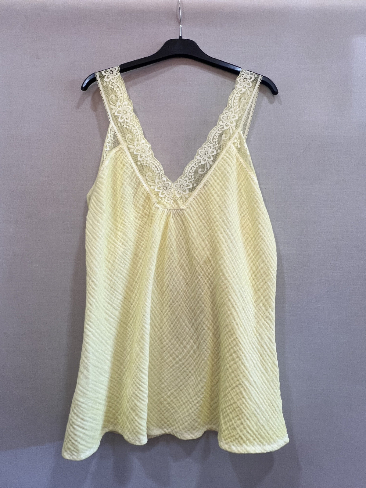 "Evidence" top - soft lace & natural femininity - with lace straps