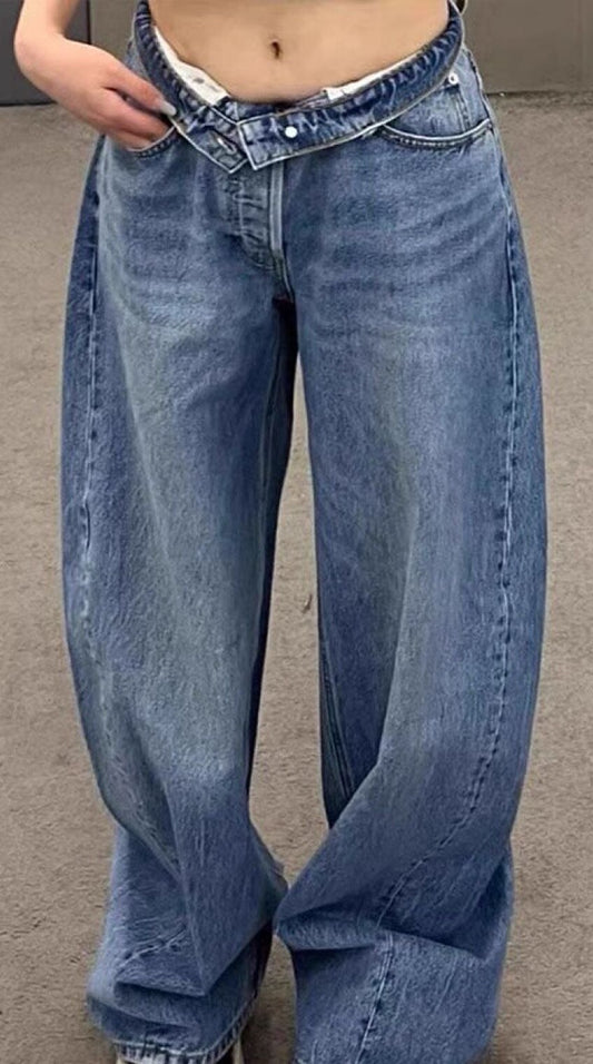 Stretch blue jeans – comfort & support