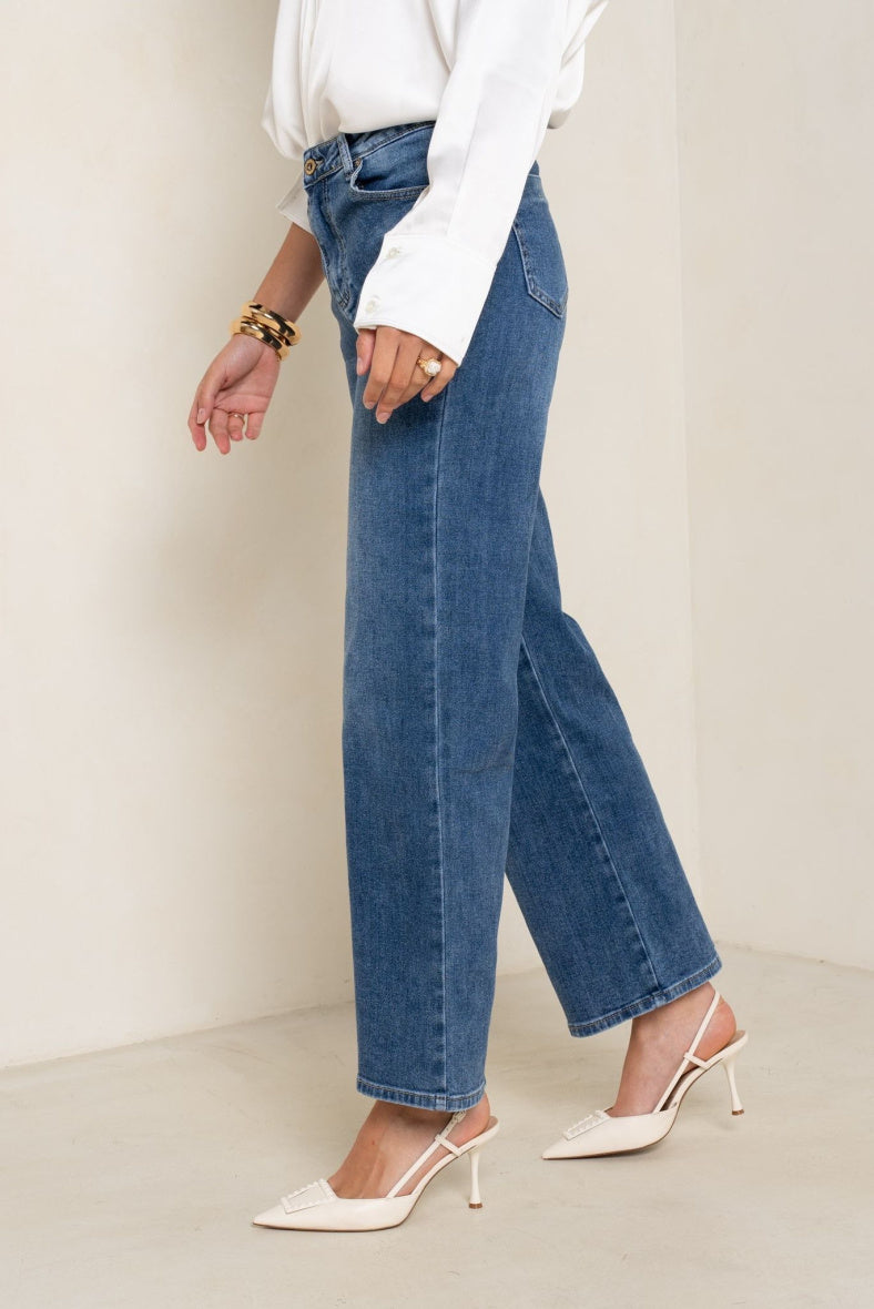 Stretch blue jeans – comfort & support