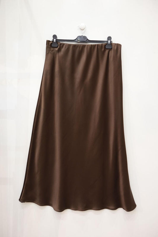 Jupe satinée fluide – élégance naturelle & taille confortable