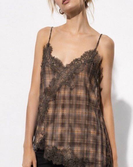 "Evidence" top - soft lace & natural femininity - with lace straps